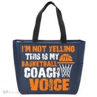 IM Not Yelling This Is My Basketball Coach Voice Tote Bag thumb 0