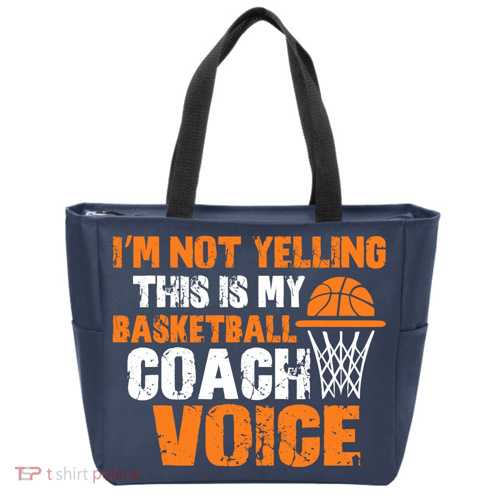 IM Not Yelling This Is My Basketball Coach Voice Tote Bag