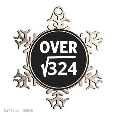 IM Over 18 Funny Square Root Math Design Ornament