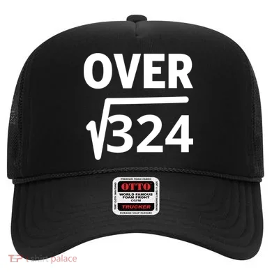 IM Over 18 Funny Square Root Math Design Hat