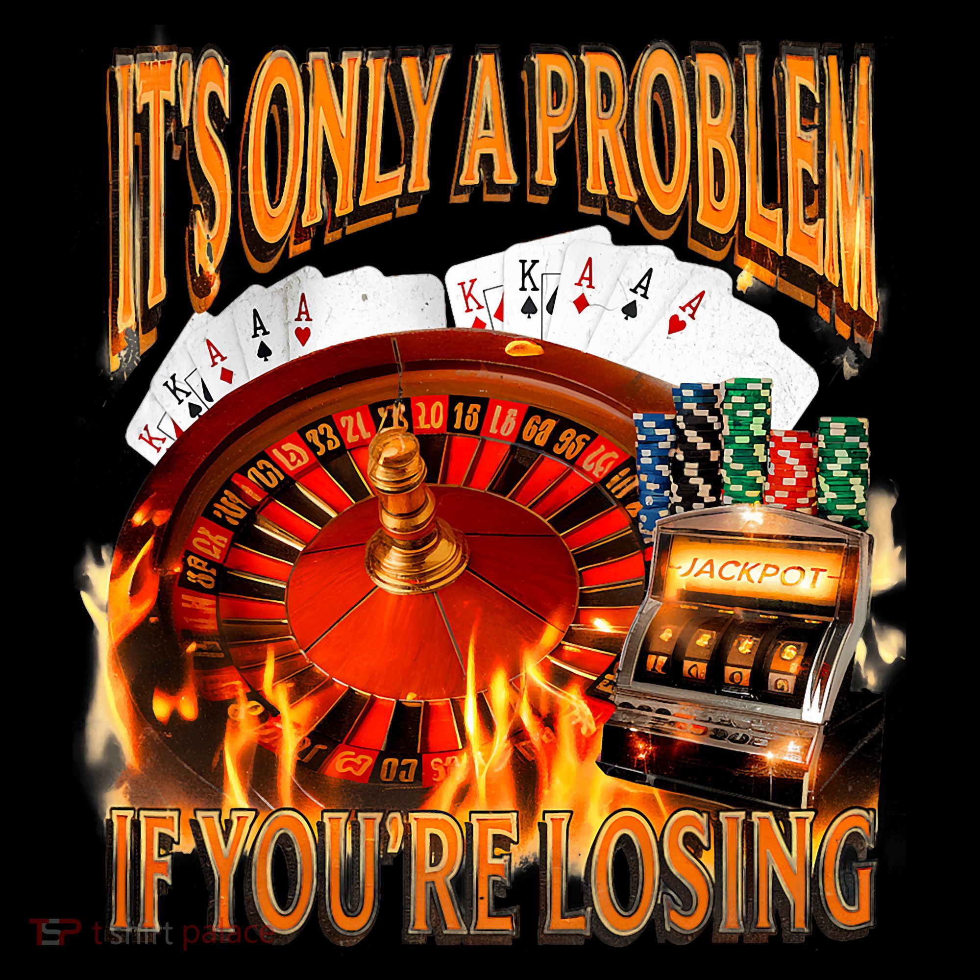 ItS Only A Problem If YouRe Losing Funny Gambling 90s Meme Women's Hoodie