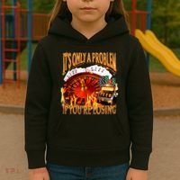 ItS Only A Problem If YouRe Losing Funny Gambling 90s Meme Kids Hoodie thumb 3