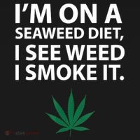I'm On A Seaweed Diet I See Weed I Smoke It Pot Ornament thumb 1