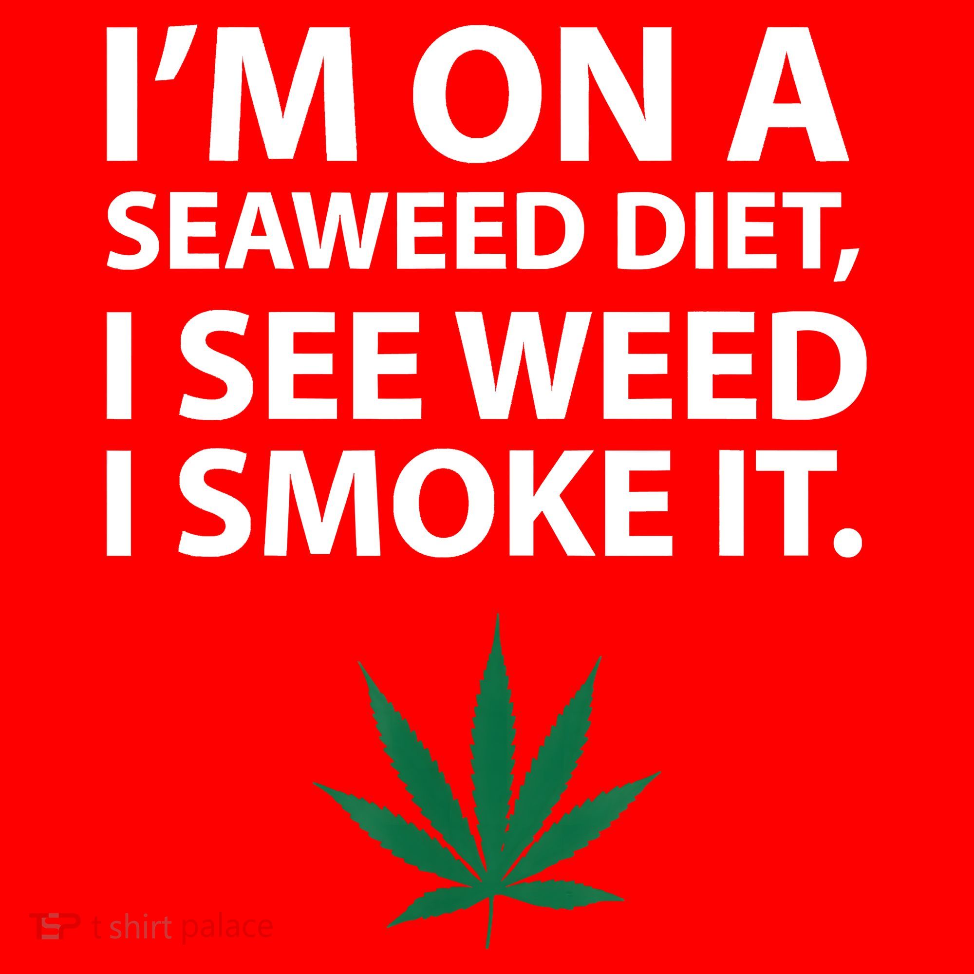 I'm On A Seaweed Diet I See Weed I Smoke It Pot Santa Hat