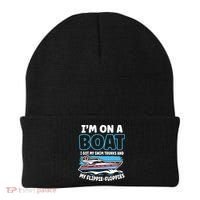 Im On A Boat I Got My Swim Trunks And My Floppies Beanie thumb 0