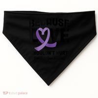 In October Awareness Domestic Violence Awareness Purple USA-Made Doggie Bandana thumb 0