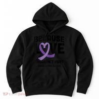 In October Awareness Domestic Violence Awareness Purple Hoodie thumb 0