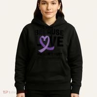In October Awareness Domestic Violence Awareness Purple Hoodie thumb 5