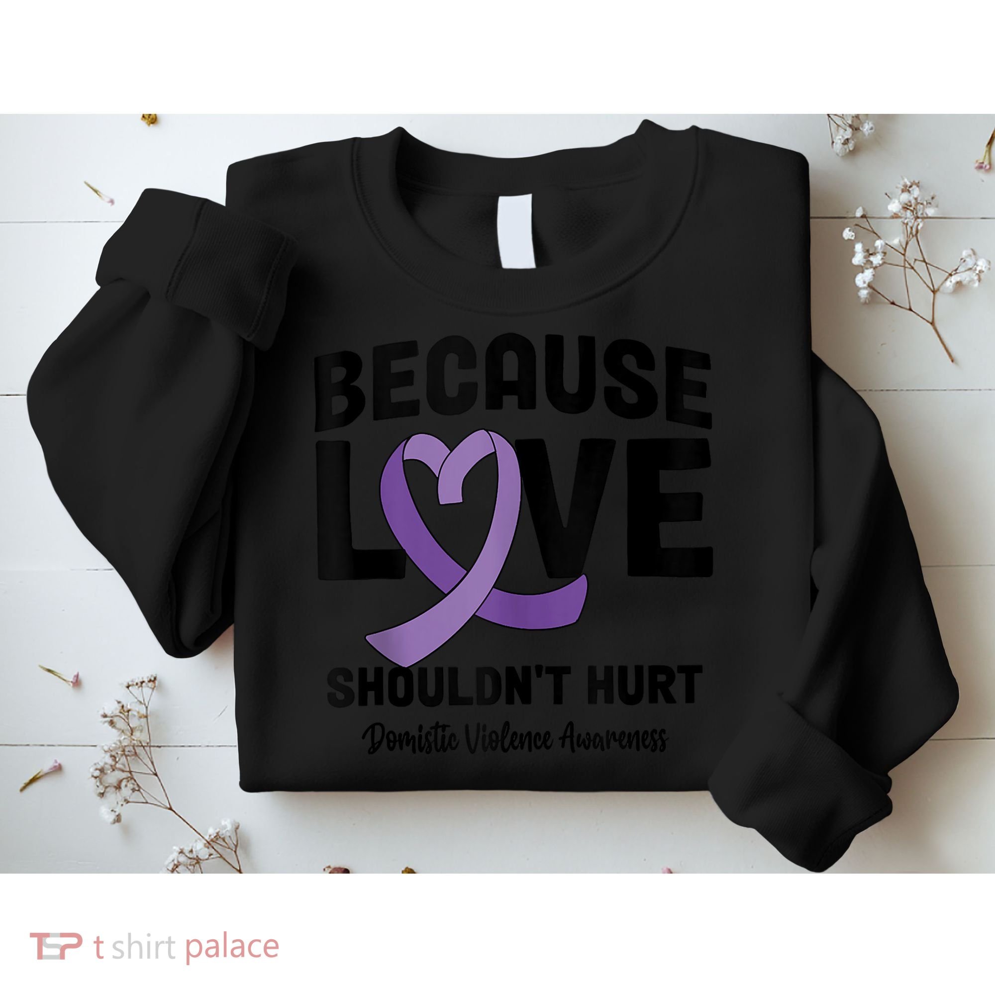 In October Awareness Domestic Violence Awareness Purple Sweatshirt
