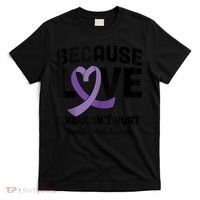 In October Awareness Domestic Violence Awareness Purple T-Shirt thumb 0