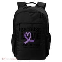 In October Awareness Domestic Violence Awareness Purple Backpack thumb 0