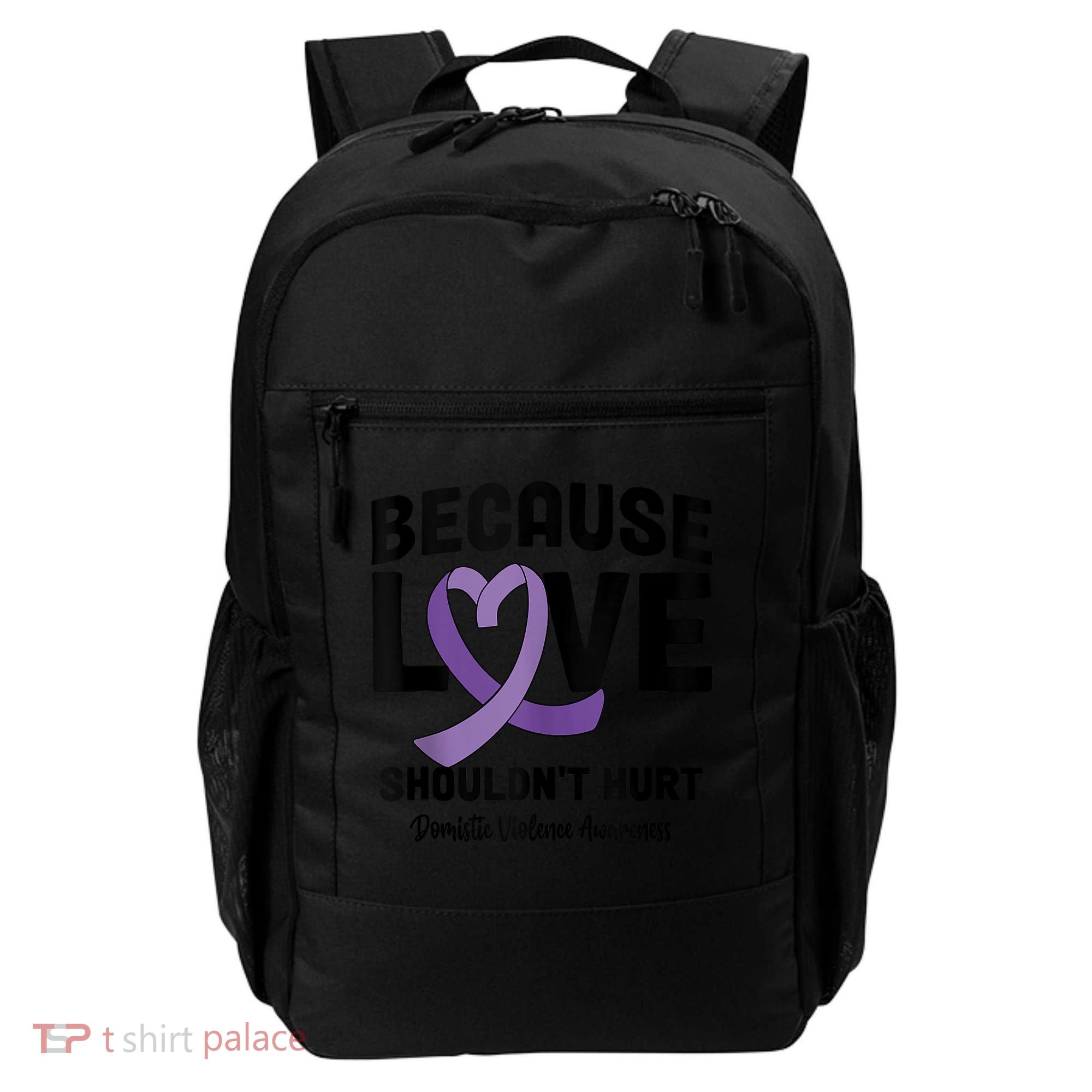 In October Awareness Domestic Violence Awareness Purple Backpack