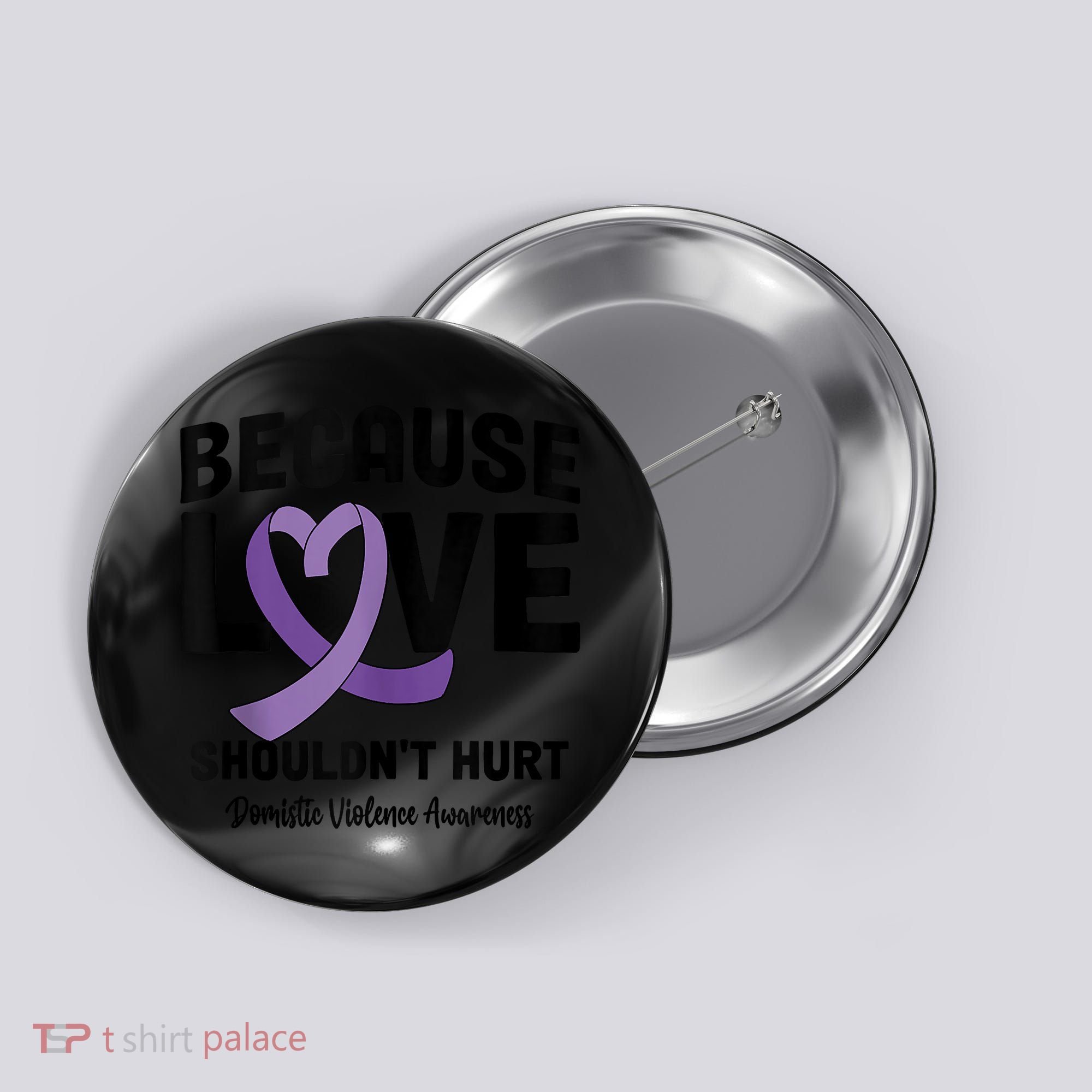 In October Awareness Domestic Violence Awareness Purple Button