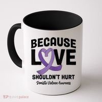 In October Awareness Domestic Violence Awareness Purple Coffee Mug thumb 0