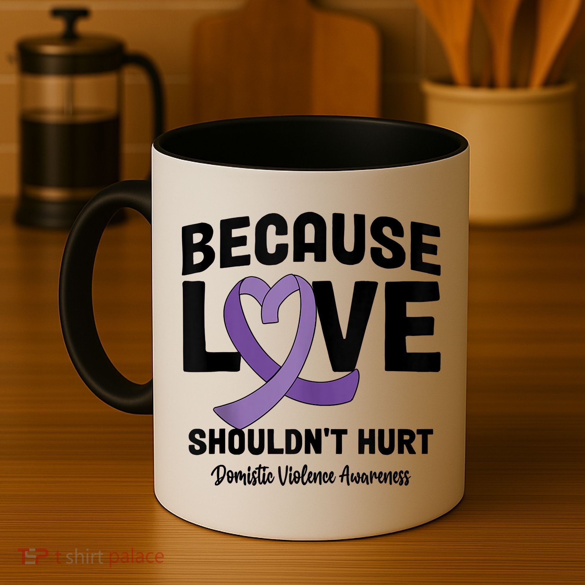 In October Awareness Domestic Violence Awareness Purple Coffee Mug