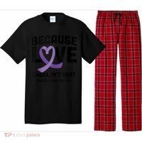 In October Awareness Domestic Violence Awareness Purple Pajama Set thumb 0