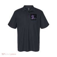 In October Awareness Domestic Violence Awareness Purple Polo thumb 0