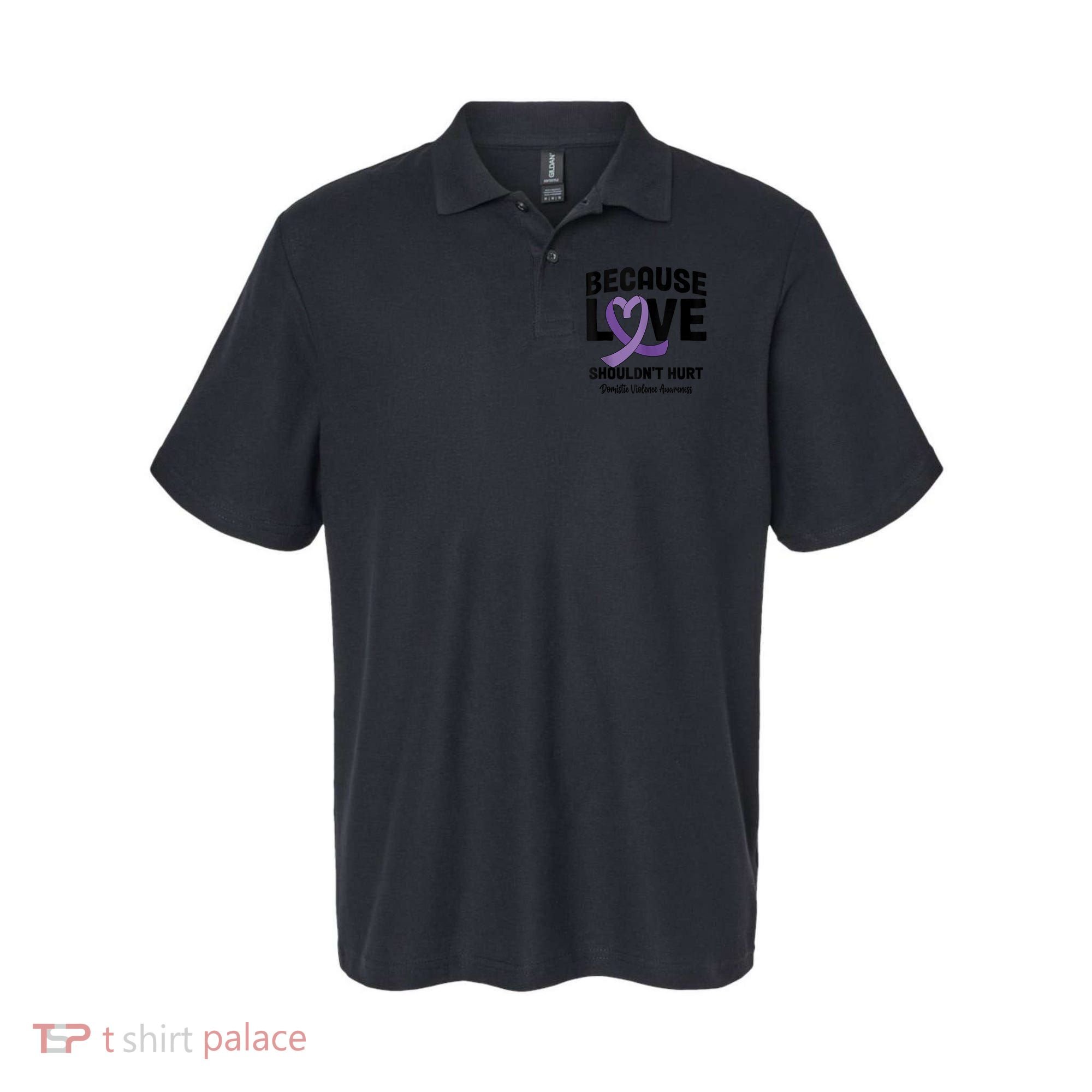 In October Awareness Domestic Violence Awareness Purple Polo