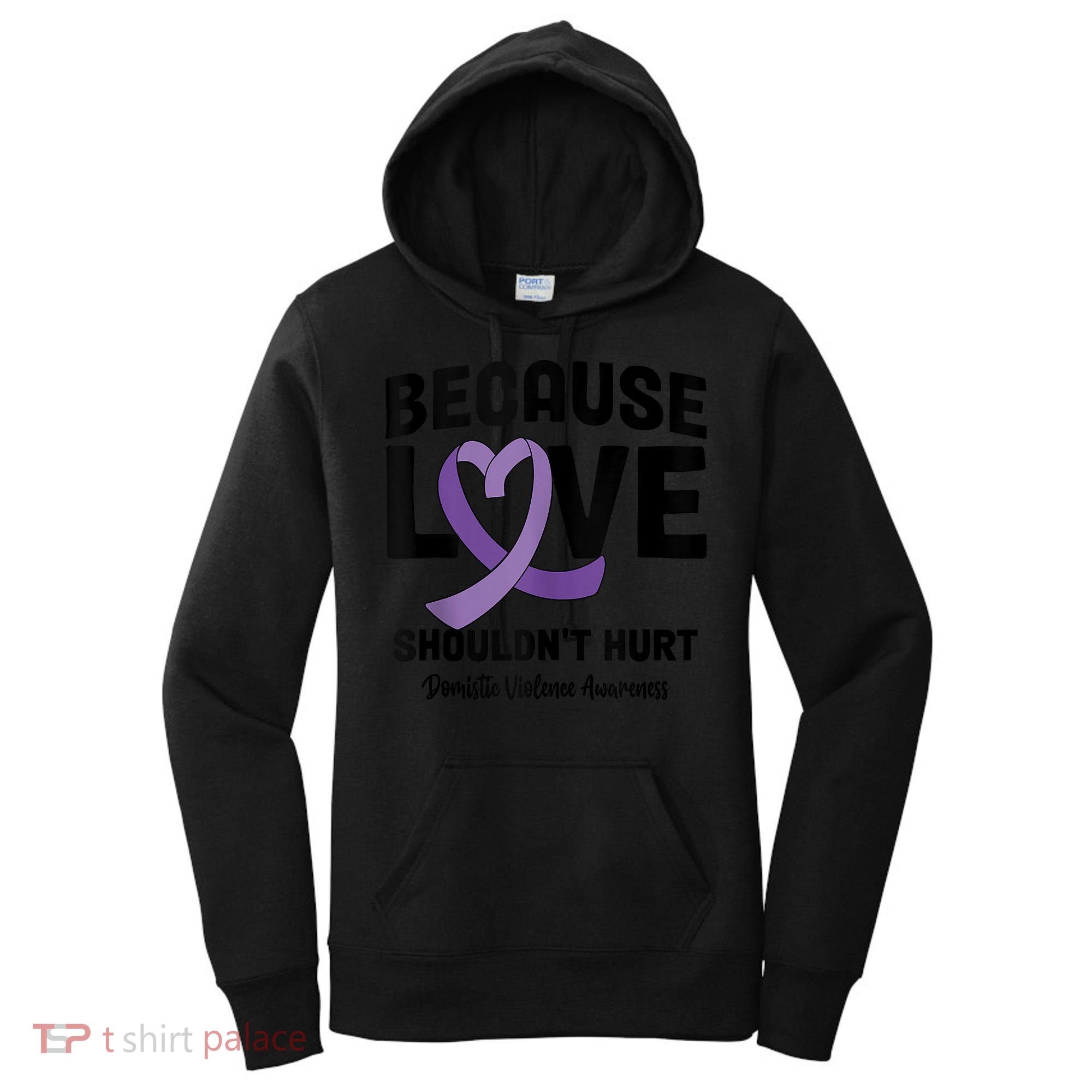 In October Awareness Domestic Violence Awareness Purple Women's Hoodie