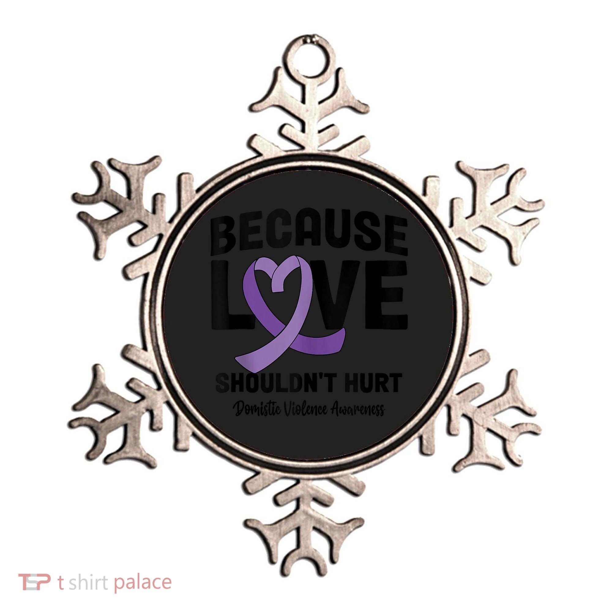 In October Awareness Domestic Violence Awareness Purple Ornament