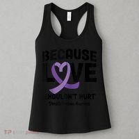 In October Awareness Domestic Violence Awareness Purple Women's Tank Top thumb 3