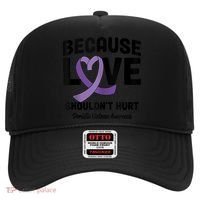 In October Awareness Domestic Violence Awareness Purple Hat thumb 0