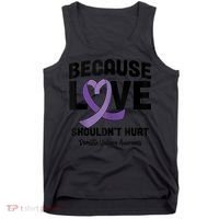In October Awareness Domestic Violence Awareness Purple Tank Top thumb 0
