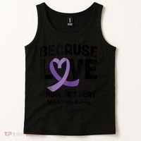 In October Awareness Domestic Violence Awareness Purple Tank Top thumb 2