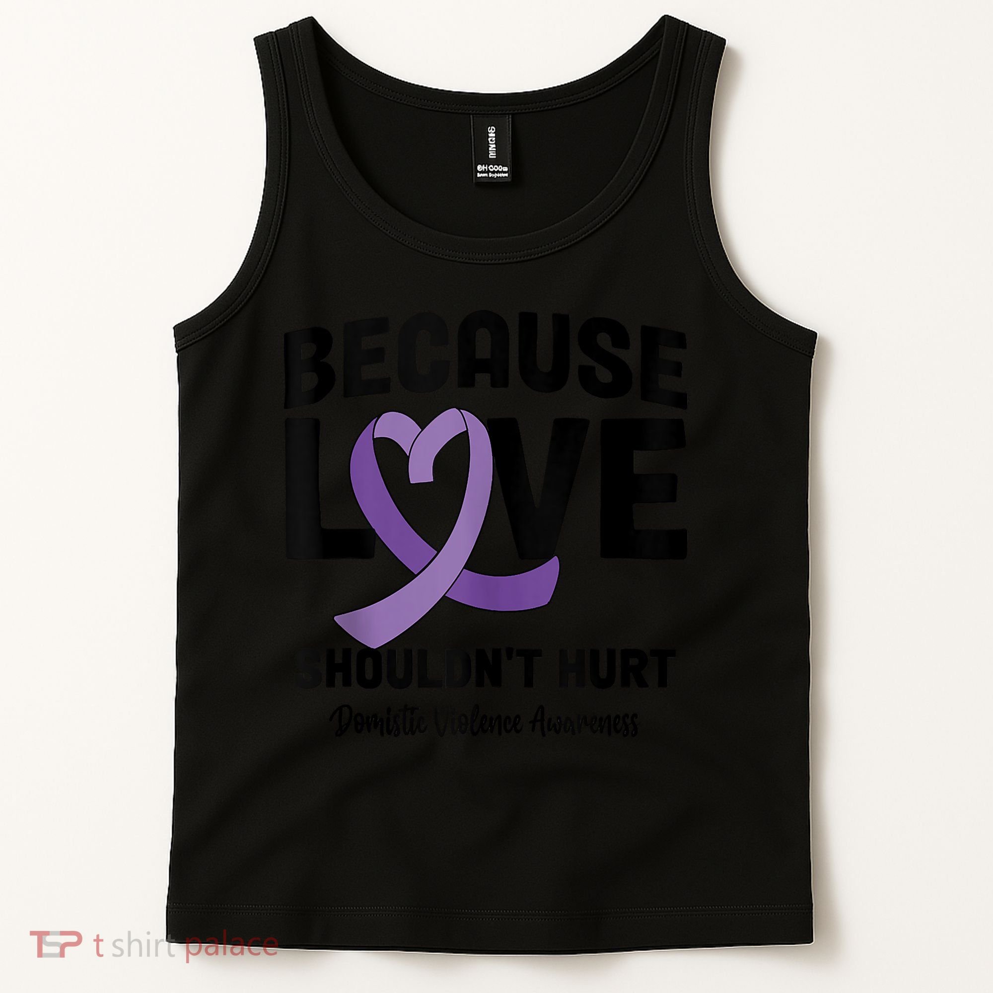 In October Awareness Domestic Violence Awareness Purple Tank Top