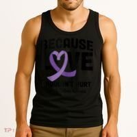 In October Awareness Domestic Violence Awareness Purple Tank Top thumb 3