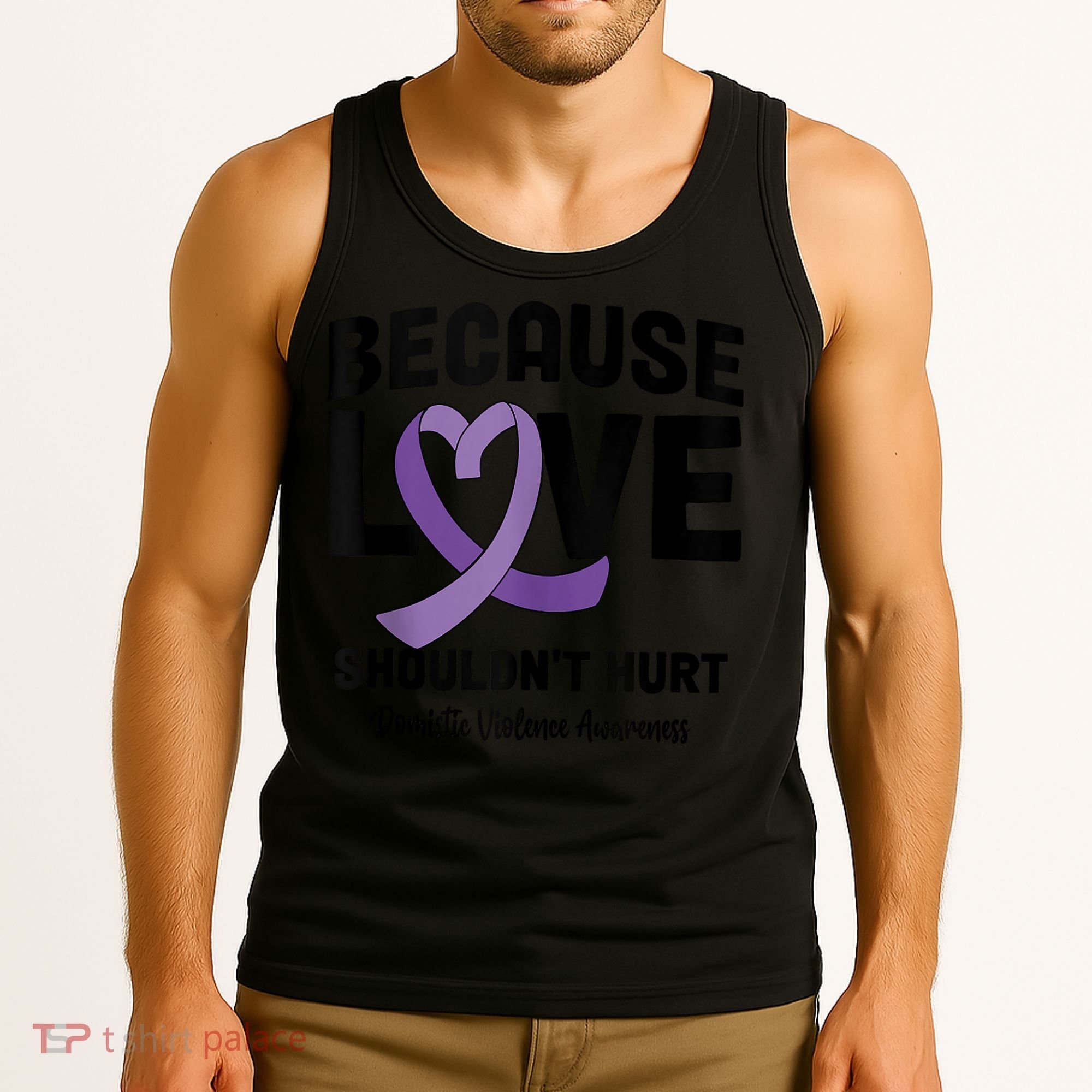 In October Awareness Domestic Violence Awareness Purple Tank Top