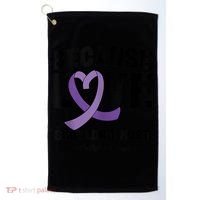 In October Awareness Domestic Violence Awareness Purple Golf Towel thumb 0