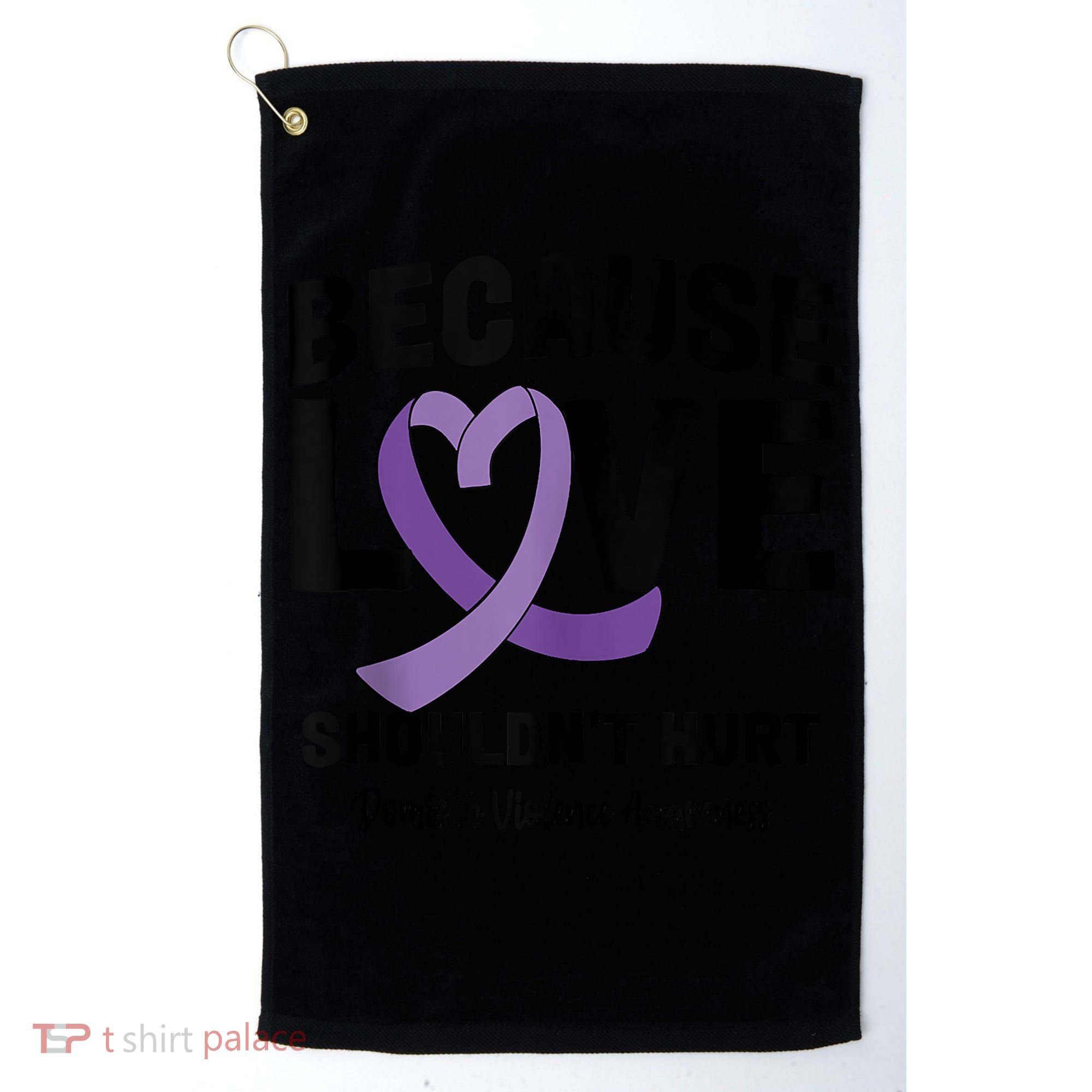 In October Awareness Domestic Violence Awareness Purple Golf Towel
