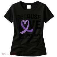 In October Awareness Domestic Violence Awareness Purple Women's T-Shirt thumb 0
