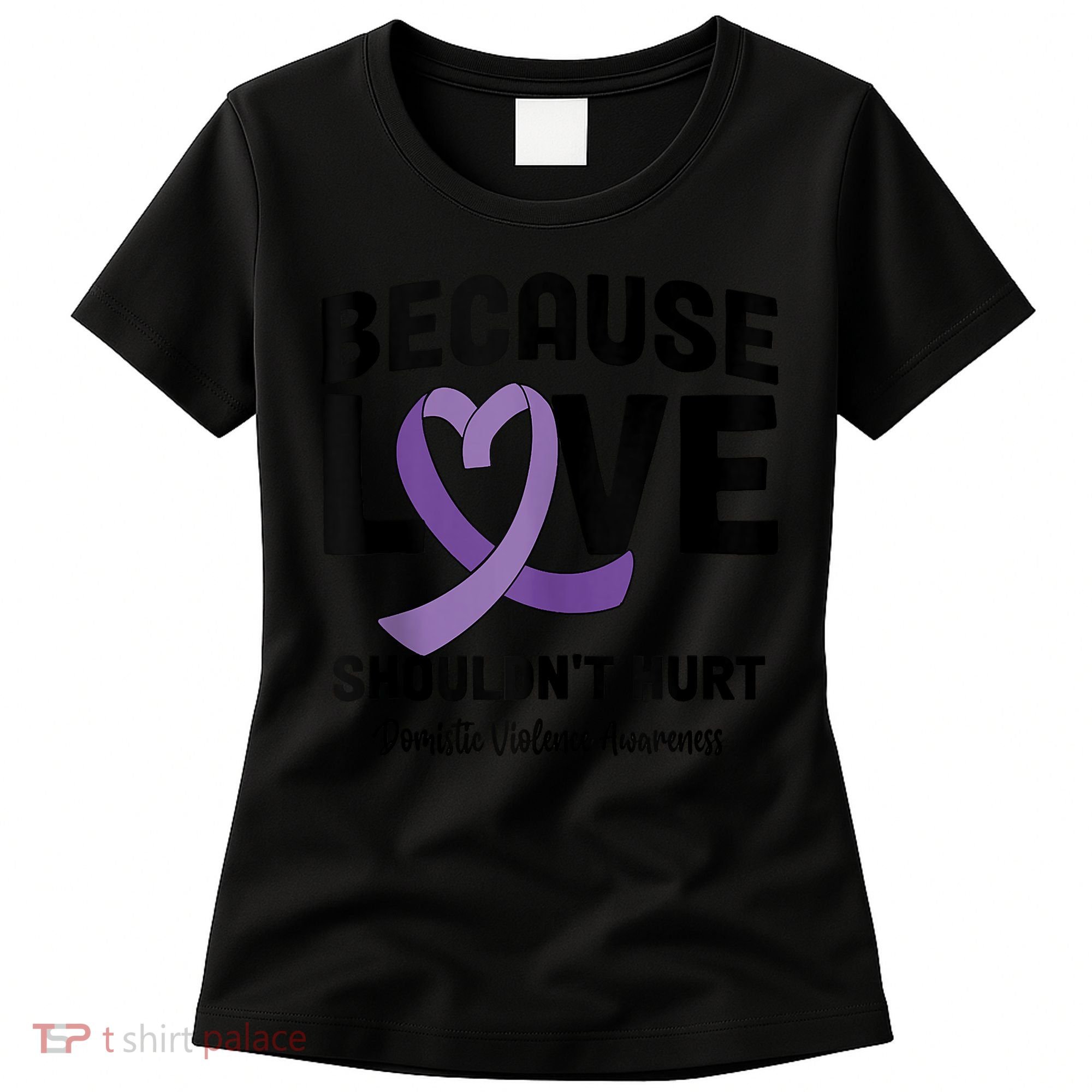 In October Awareness Domestic Violence Awareness Purple Women's T-Shirt