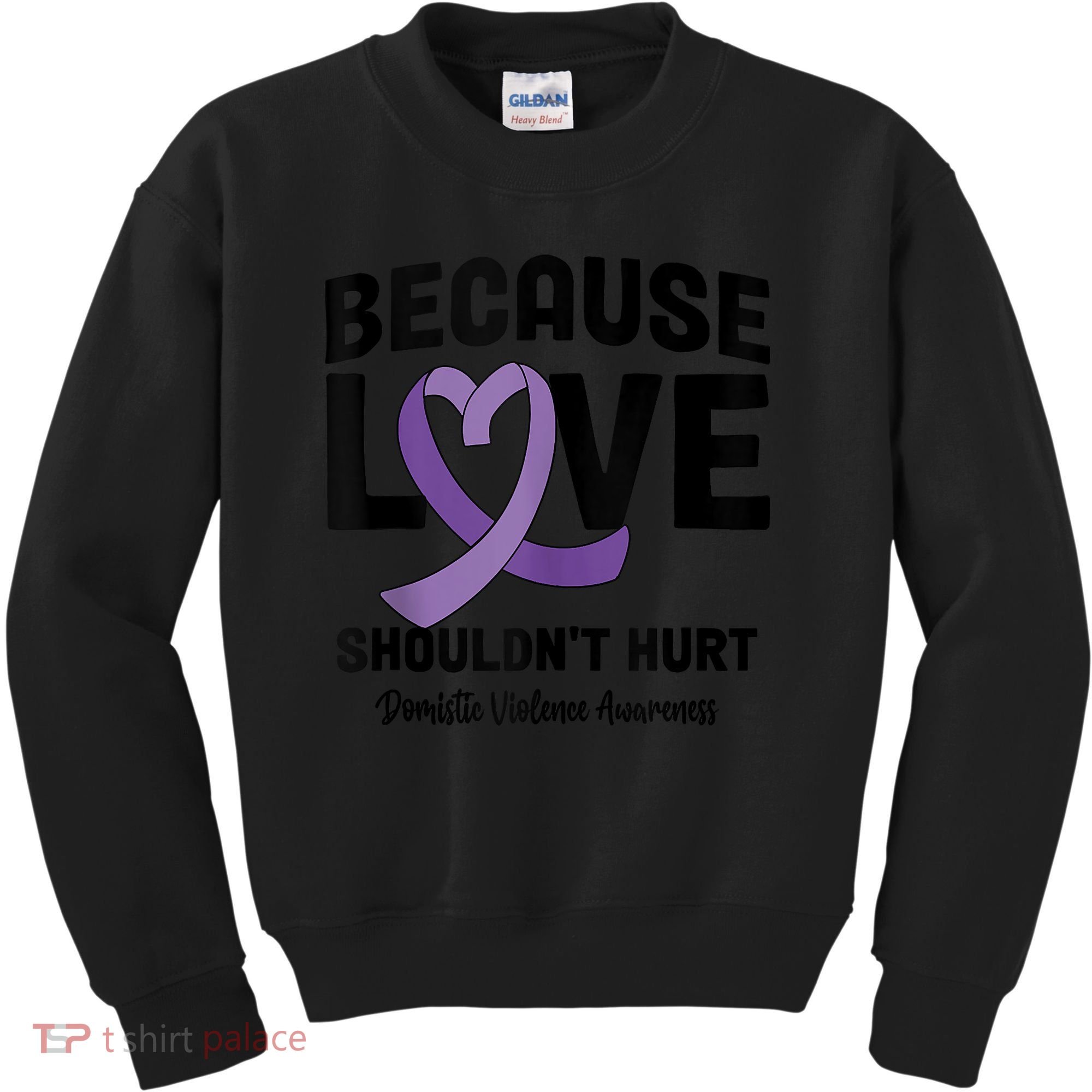 In October Awareness Domestic Violence Awareness Purple Kids Sweatshirt