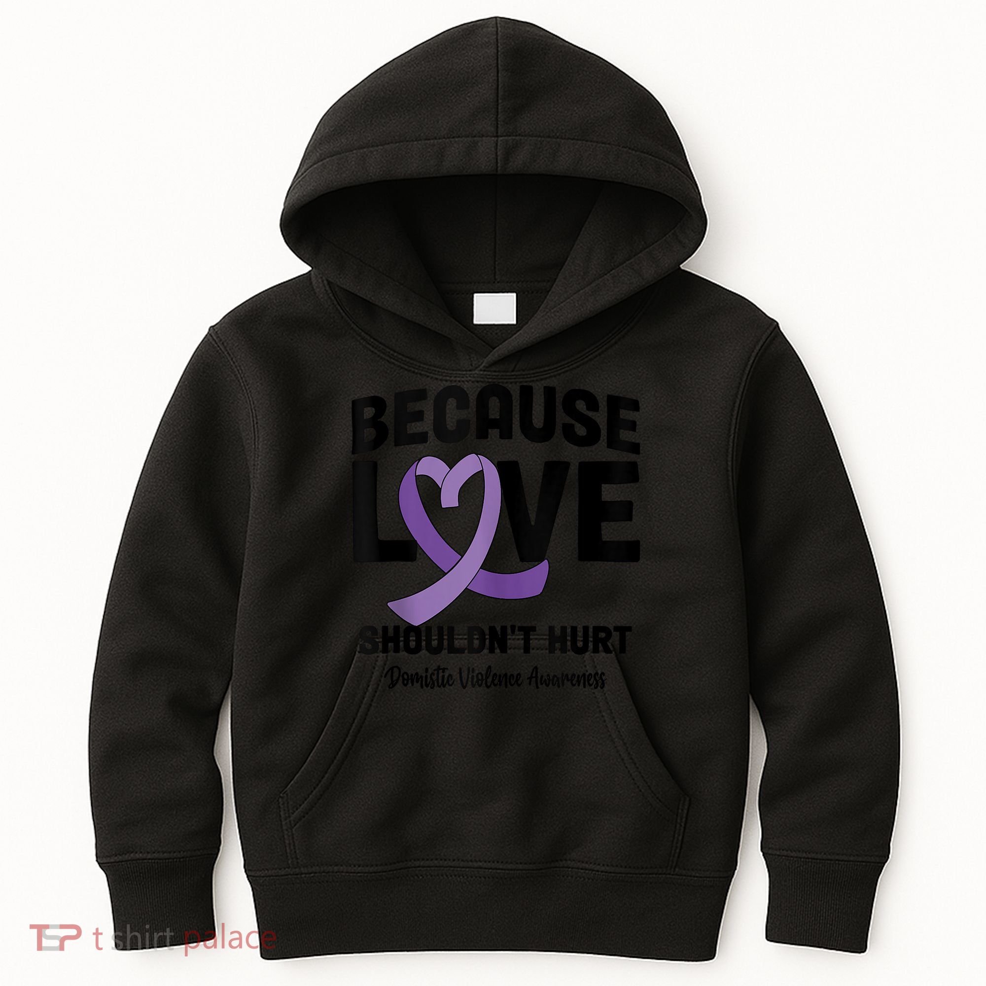 In October Awareness Domestic Violence Awareness Purple Kids Hoodie