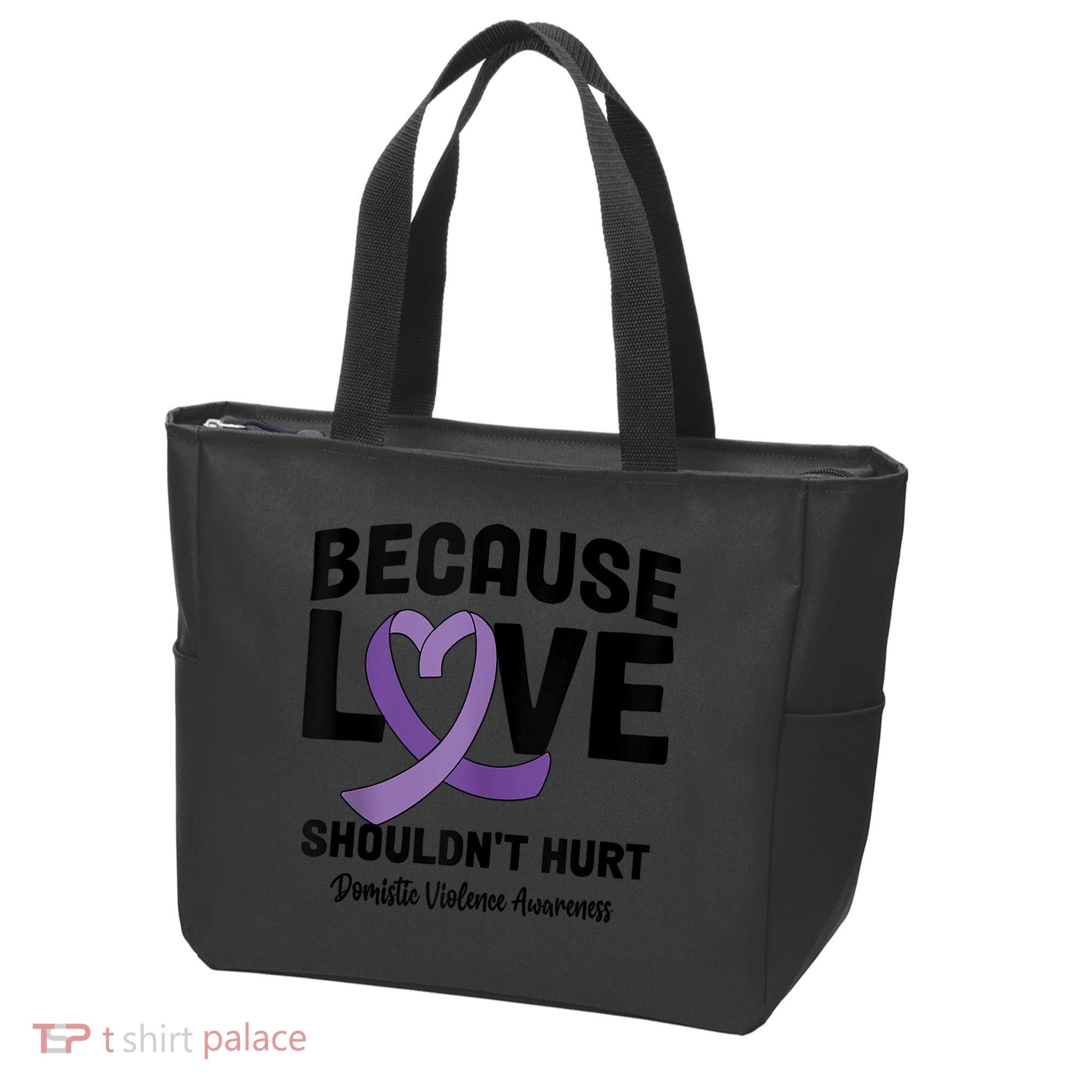 In October Awareness Domestic Violence Awareness Purple Tote Bag