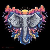 Illustration Of An Elephant Sunrise Coffee Mug thumb 5