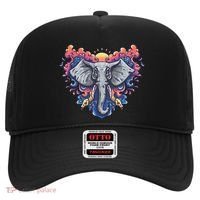 Illustration Of An Elephant Sunrise Hat thumb 0