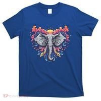 Illustration Of An Elephant Sunrise T-Shirt thumb 0