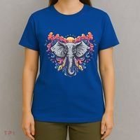Illustration Of An Elephant Sunrise T-Shirt thumb 4