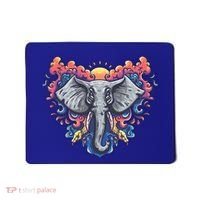 Illustration Of An Elephant Sunrise Mousepad thumb 0