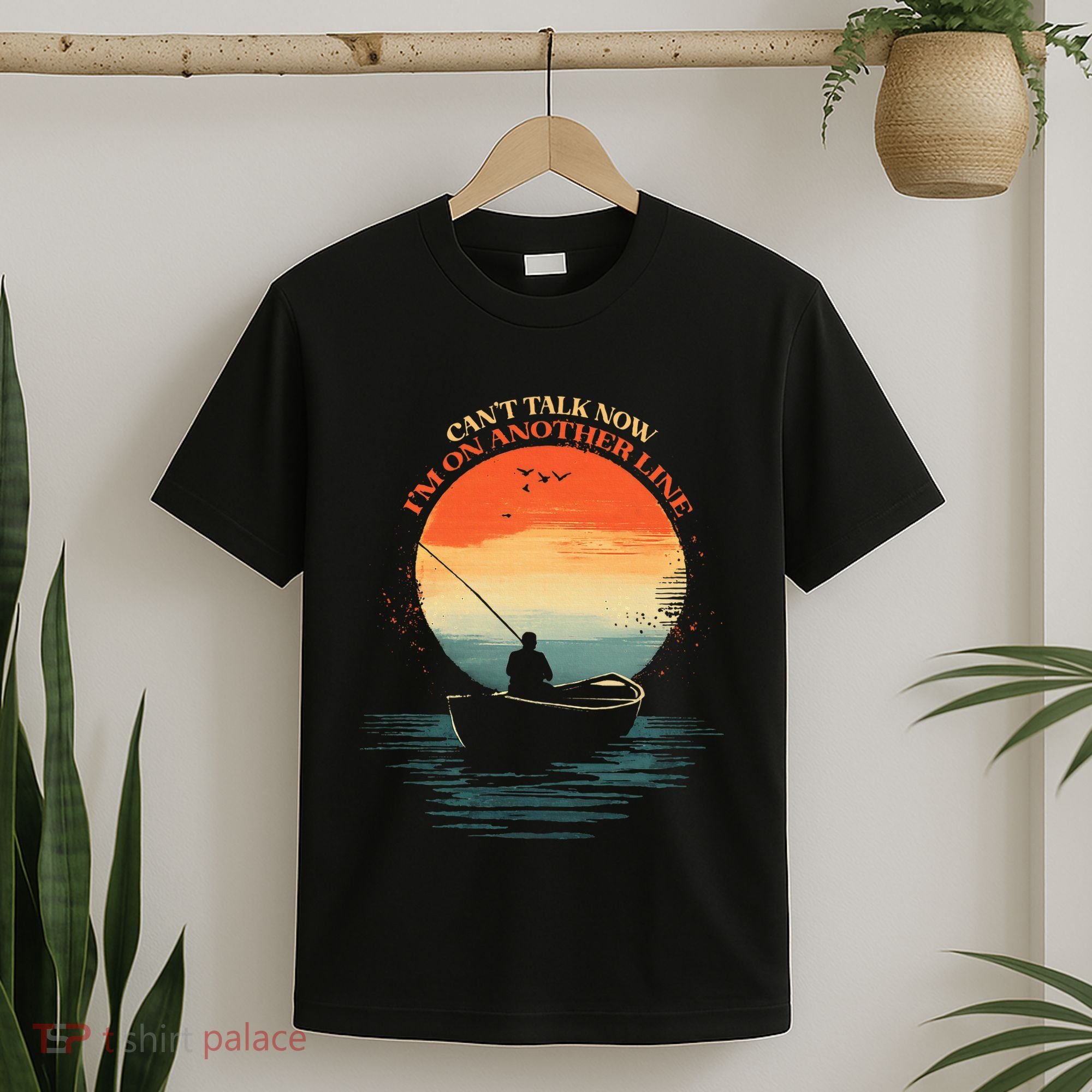 IM On Another Line Fisherman Angler Kayak Fishing Pun T-Shirt