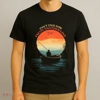 IM On Another Line Fisherman Angler Kayak Fishing Pun T-Shirt thumb 3