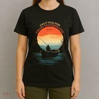 IM On Another Line Fisherman Angler Kayak Fishing Pun T-Shirt thumb 4