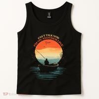 IM On Another Line Fisherman Angler Kayak Fishing Pun Tank Top thumb 2
