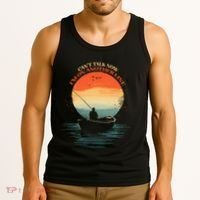 IM On Another Line Fisherman Angler Kayak Fishing Pun Tank Top thumb 3