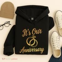ItS Our Anniversary Shirts For Married Couples Husband Wife Hoodie thumb 4