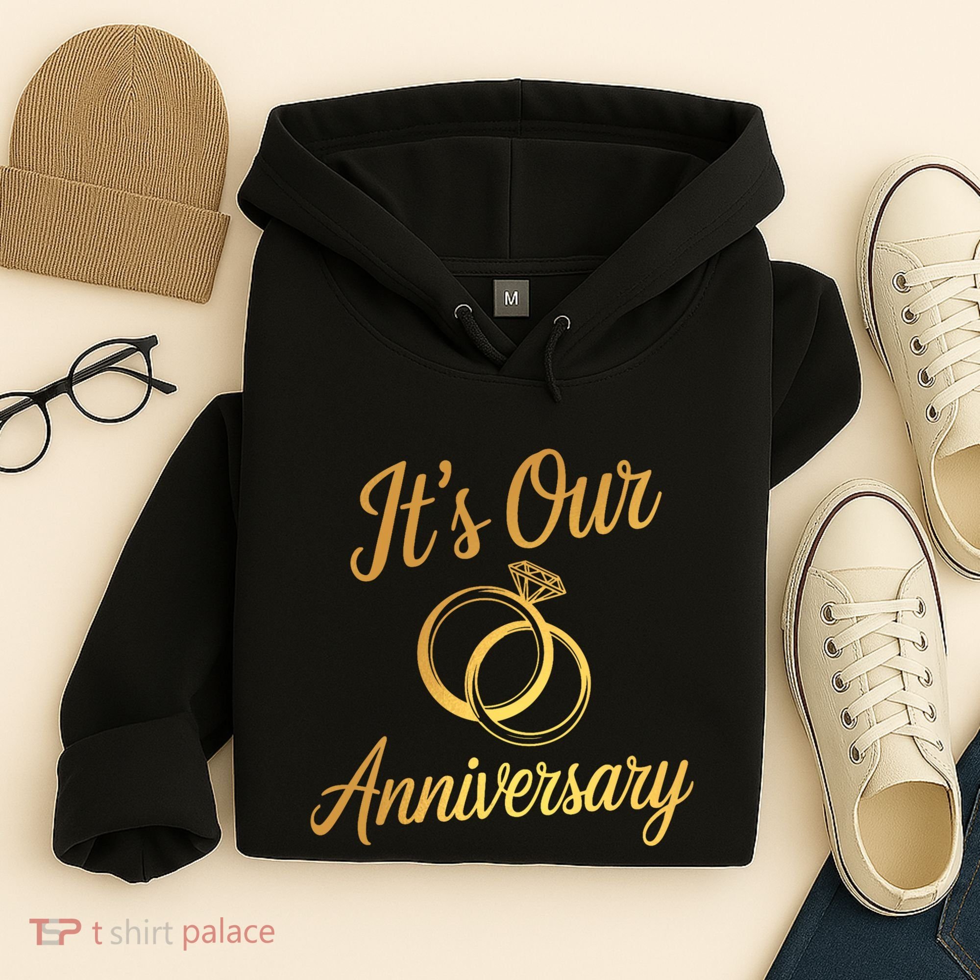 ItS Our Anniversary Shirts For Married Couples Husband Wife Hoodie